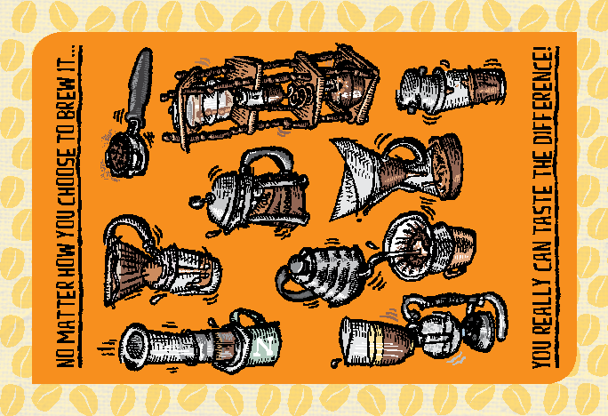 ZMO Coffee Club Postcard